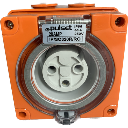 3 Round Pin Socket - 32Amp - IP/SC332R