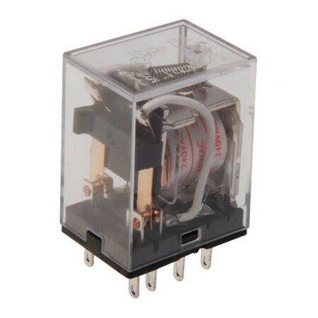 8 Pin 5A 2P 12V DC Flat Relay - MY2/12VDC