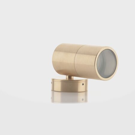 Tivah Solid Brass TRI Colour Fixed Down Wall Pillar Lights