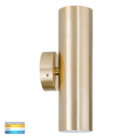 Tivah Solid Brass TRI Colour Up & Down Wall Pillar Lights