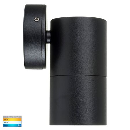 Tivah Black TRI Colour Fixed Down Wall Pillar Lights