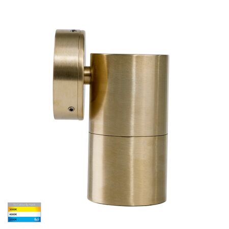 Tivah Solid Brass TRI Colour Fixed Down Wall Pillar Lights