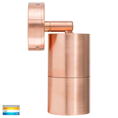 Tivah Solid Copper TRI Colour Single Adjustable Wall Pillar Lights