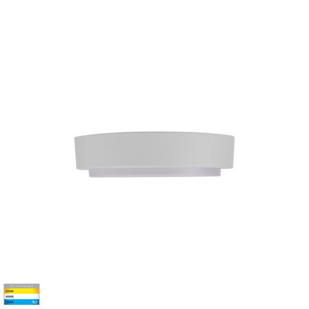 Liptor White 10w Ceiling Mounted LED Oyster