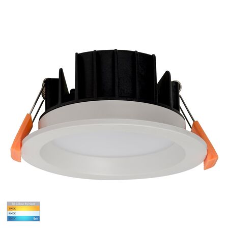 Polly Polycarbonate White Fixed LED Downlight