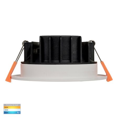 Polly Polycarbonate White Fixed LED Downlight