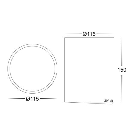 Nella 18w LED White Adjustable Surface Mounted Downlight