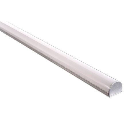 Shallow Square Aluminium Profile with Rounded Diffuser