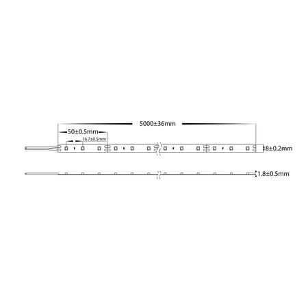 4.8w IP20 LED Strip 3000k