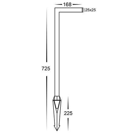 Nedia Square 7w Tri Colour 316 Stainless Steel Garden Spike Light