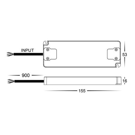 30w Indoor IP20 Constant Voltage LED Driver