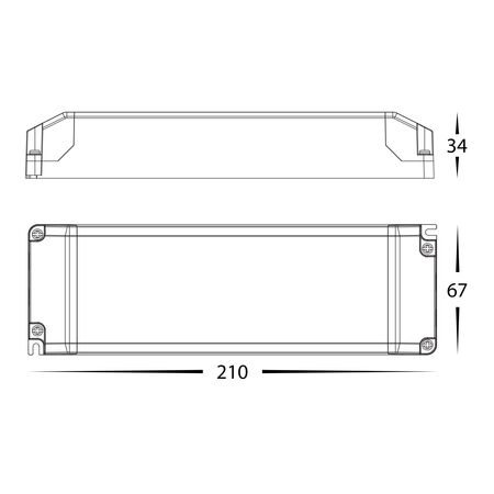 100w Triac Dimmable Indoor LED Driver