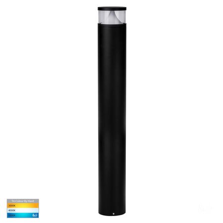 Divad 1000mm Black LED Bollard Light