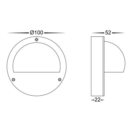 Pinta Solid Brass Step Lights with Eyelid