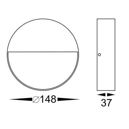 Virsma White Round LED Step lights