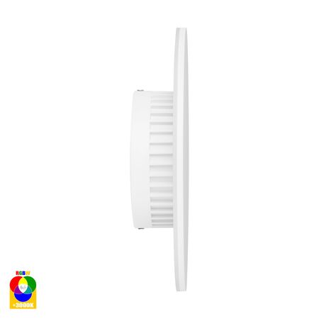 Halo White RGBW LED Wall Light