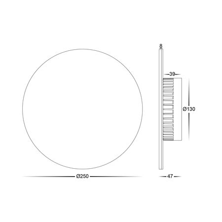 Halo White RGBW LED Wall Light