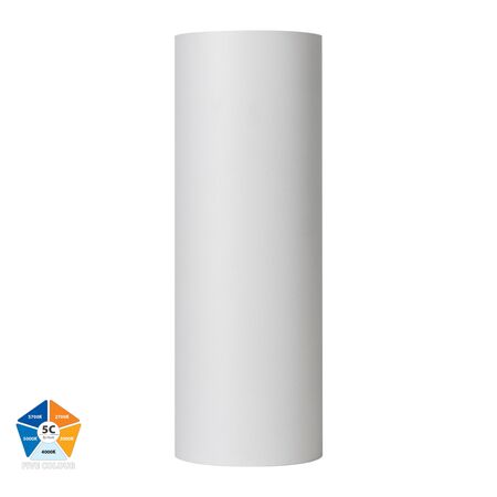 Aries Aluminium White Up & Down LED Wall Light