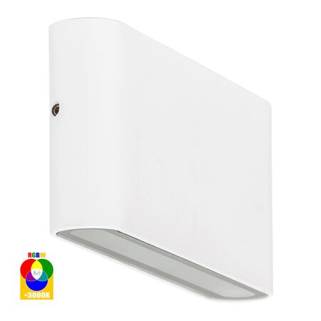 Lisse White Fixed Down RGBW LED Wall Light