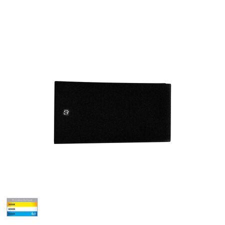 Siena Black LED Uplighter Wall Light