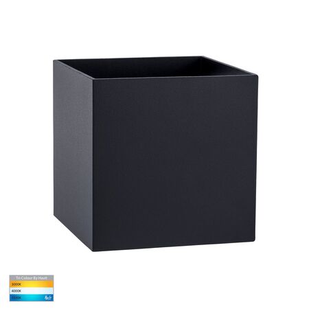 Versa Black Square Up & Down Wall Light