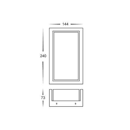 Nepean White LED Wall Light