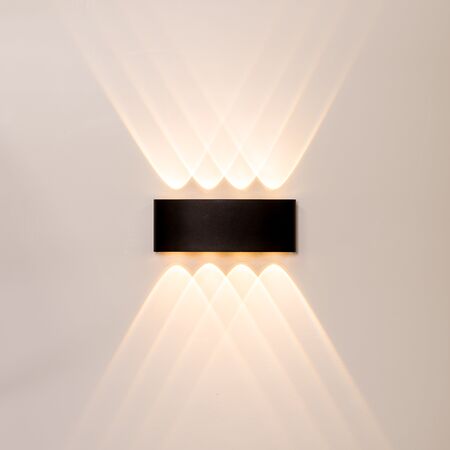 Maro Black Up & Down TRI Colour LED Wall Light