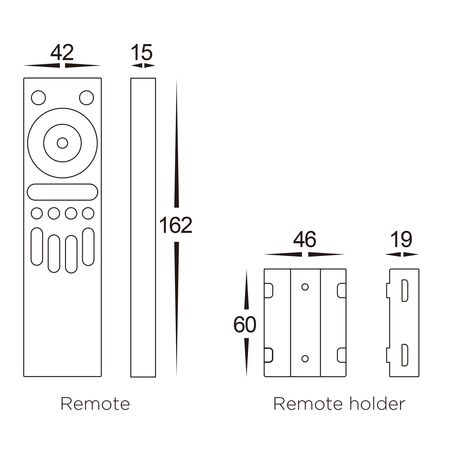 RGBC/W 4 Zone LED Strip Remote Controller