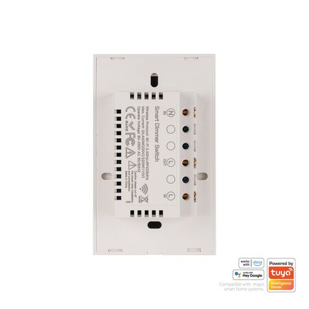 Wifi Single Gang White Dimmer Wall Switch