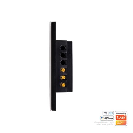 Wifi Single Gang Black Wall Switch