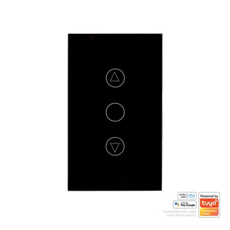 Wifi Single Gang Black Dimmer Wall Switch