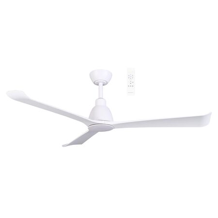 Polo DC 1320mm 3 ABS Blade WIFI & Remote Control Ceiling Fan Only Matt White