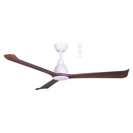 Polo DC 1320mm 3 ABS Blade WIFI & Remote Control Ceiling Fan Only Matt White/Walnut