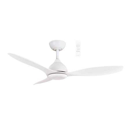 Elite DC 1220mm 3 ABS Blade WIFI & Remote Control Ceiling Fan Only Matt White