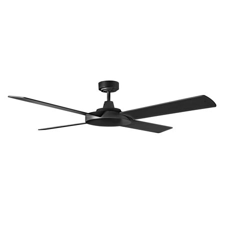 Razor 1320mm 4 Blade Ceiling Fan Only Matt Black