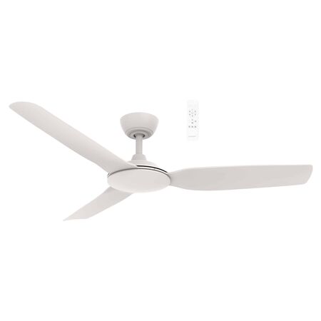 Viper DC 1320mm 3 Blade All ABS WIFI & Remote Control Ceiling Fan Only Matt White