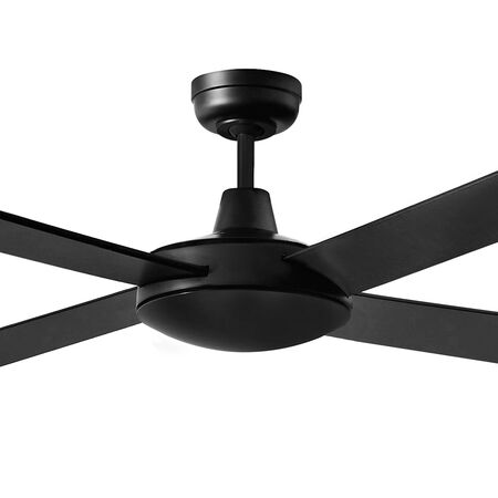 Lifestyle 1320mm 4 Blade Ceiling Fan Only Matt Black