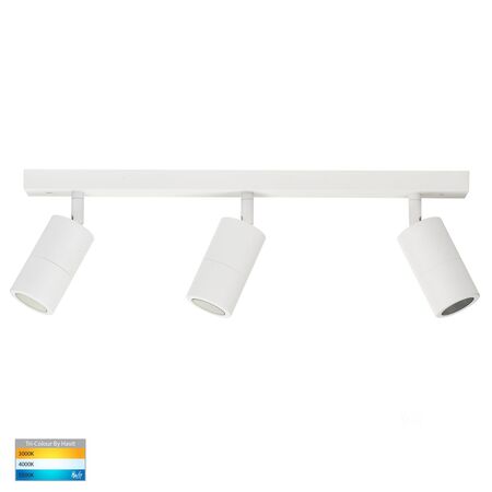 Tivah White 3 Light TRI Colour Bar Light