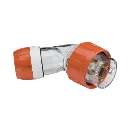 Clipsal - 56 Series, Angled Plug, IP66, 500V 32A - 4 Round Pins
Electric Orange