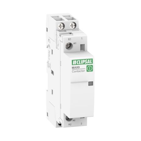 MAX9, Contactor, 1 NO + 1 NC, 25A, Ue=240VAC, Uc=240VAC, 1 Module