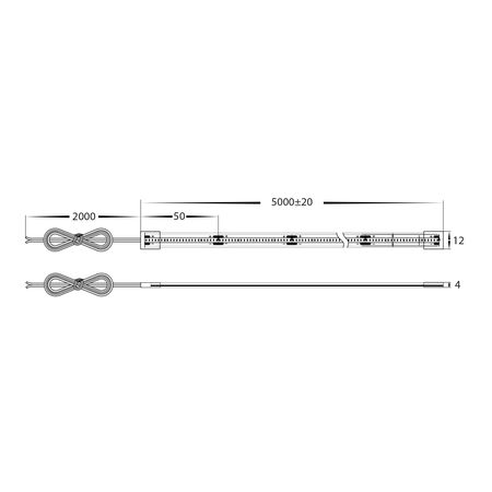 10w IP67 24v DC 5500K CSP Dotless LED Strip