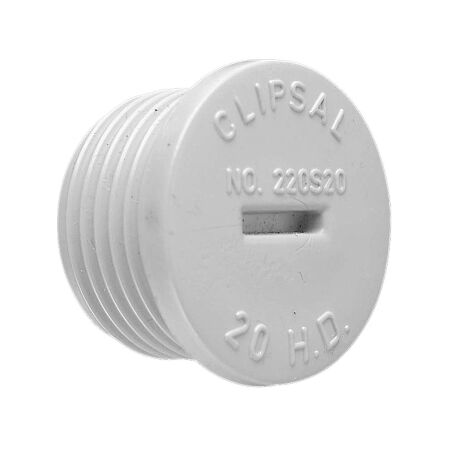 Clipsal - Cable Management, Conduit Plug, Screwed, PVC, 50mm - Grey