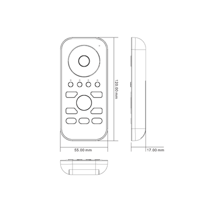 Single Coloured Zigbee LED Remote Controller