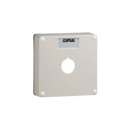 Clipsal - 56 Series, Lid, 1 Gang with 1 X 22mm Diameter Aperture. Lid Made of Plastic & Includes Gasket - Grey