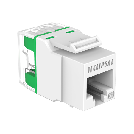 Clipsal Actassi, RJ45 Jack, CAT6A UTP Keystone - White Electric