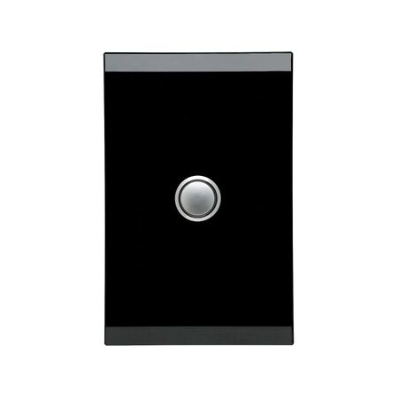 Saturn Series, push-button Switch LED, 1 Gang, 20A - Espresso Black