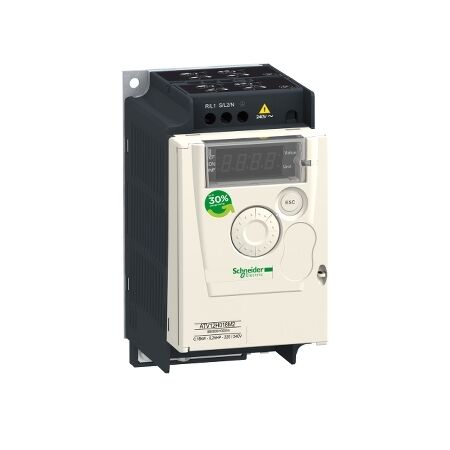 Altivar 12, Variable speed drive ATV12, 0.37kW, 0.55hp, 200..240V, 1ph, with heat sink