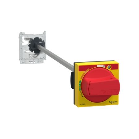 TeSys GV2, Extended rotary handle kit, TeSys Deca, IP54, red handle, with trip indication, for GV2L-GV2P