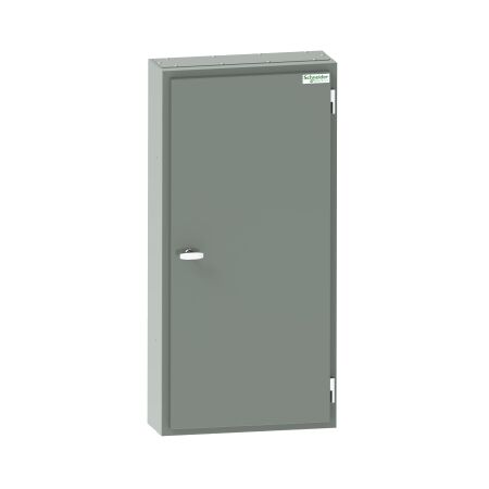 Acti9, MD Isobar standard distribution board, 72 poles, 250A main switch, 18mm, IP56, grey